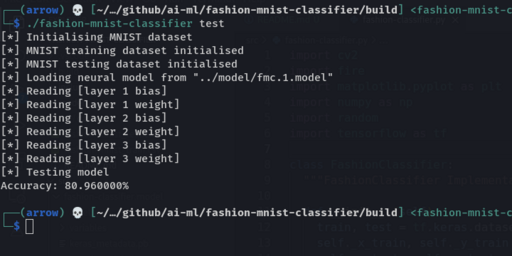 fashion mnist classifier